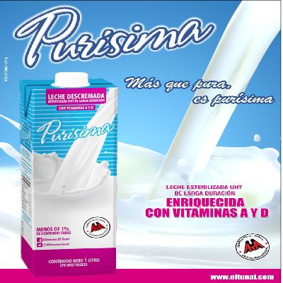 LECHE  PURISIMA DESCREMADA L/D 1 LTS (E)